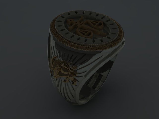 Men ring 3D print model_18