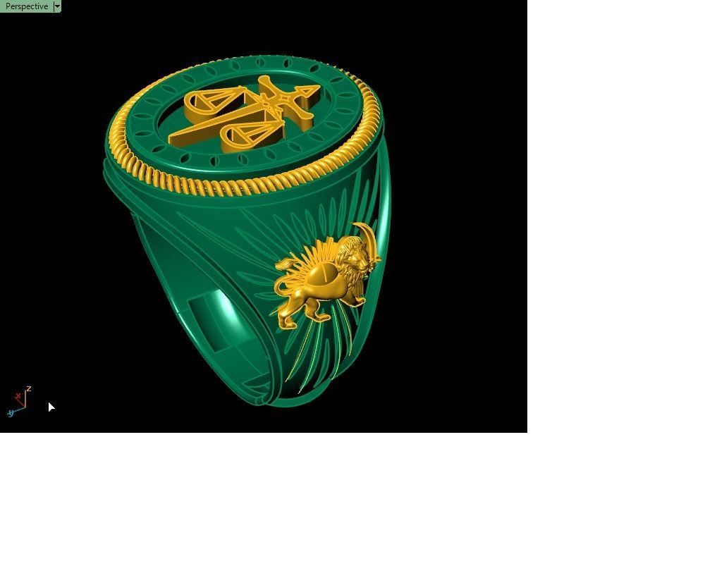 Men ring 3D print model_10