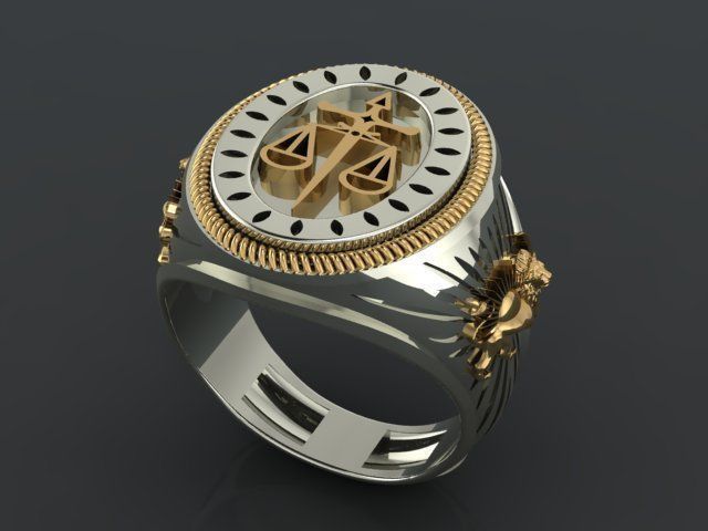 Men ring 3D print model_24