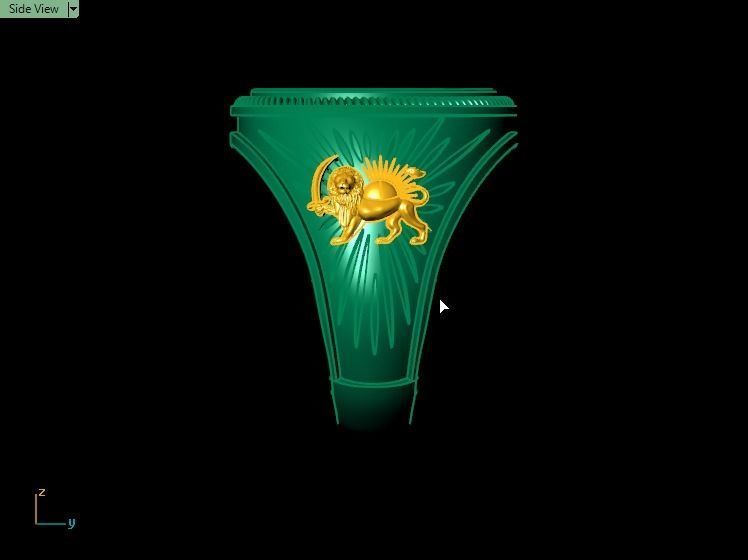 Men ring 3D print model_25