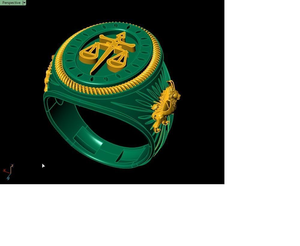 Men ring 3D print model_9