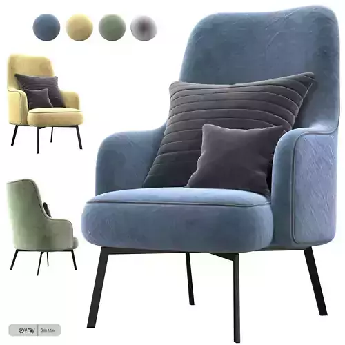 Ivory Armchairs four different