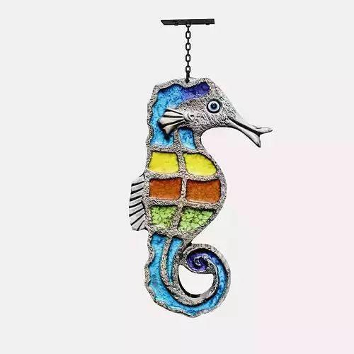 sea horse table 02 Low-poly 3D model