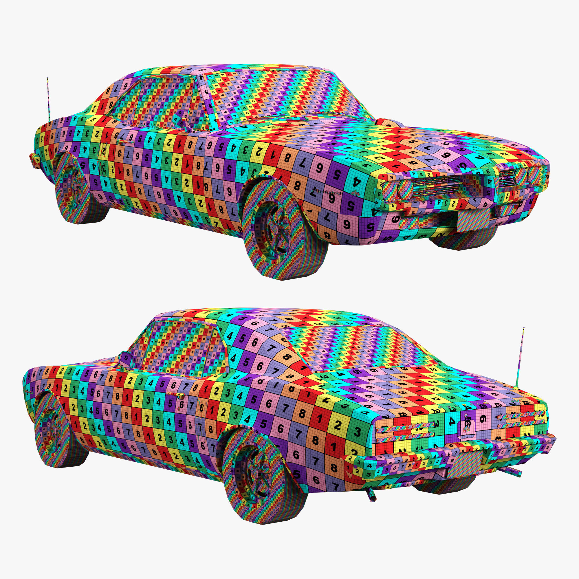 Pontiac firebird 1967 3D model_15