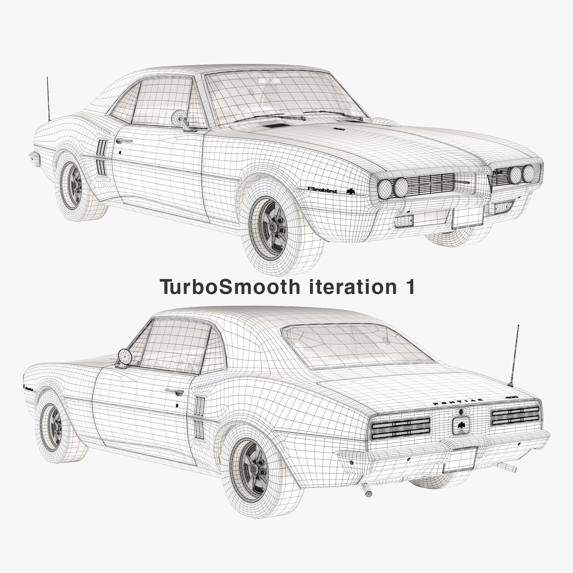 Pontiac firebird 1967 3D model_11