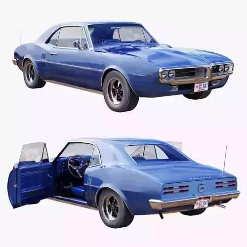 Pontiac firebird 1967 3D model