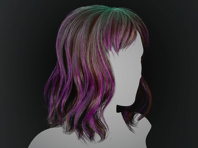 Game Female Hair StyleF03