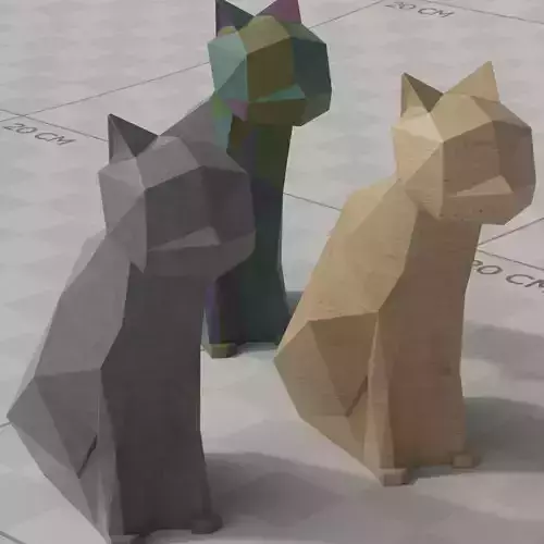 SharpCat Sculpture 3D Model