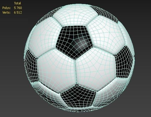 Footbal Ball 3D model_3