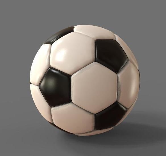 Footbal Ball 3D model_1
