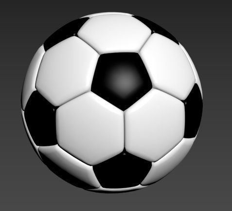 Footbal Ball 3D model_2