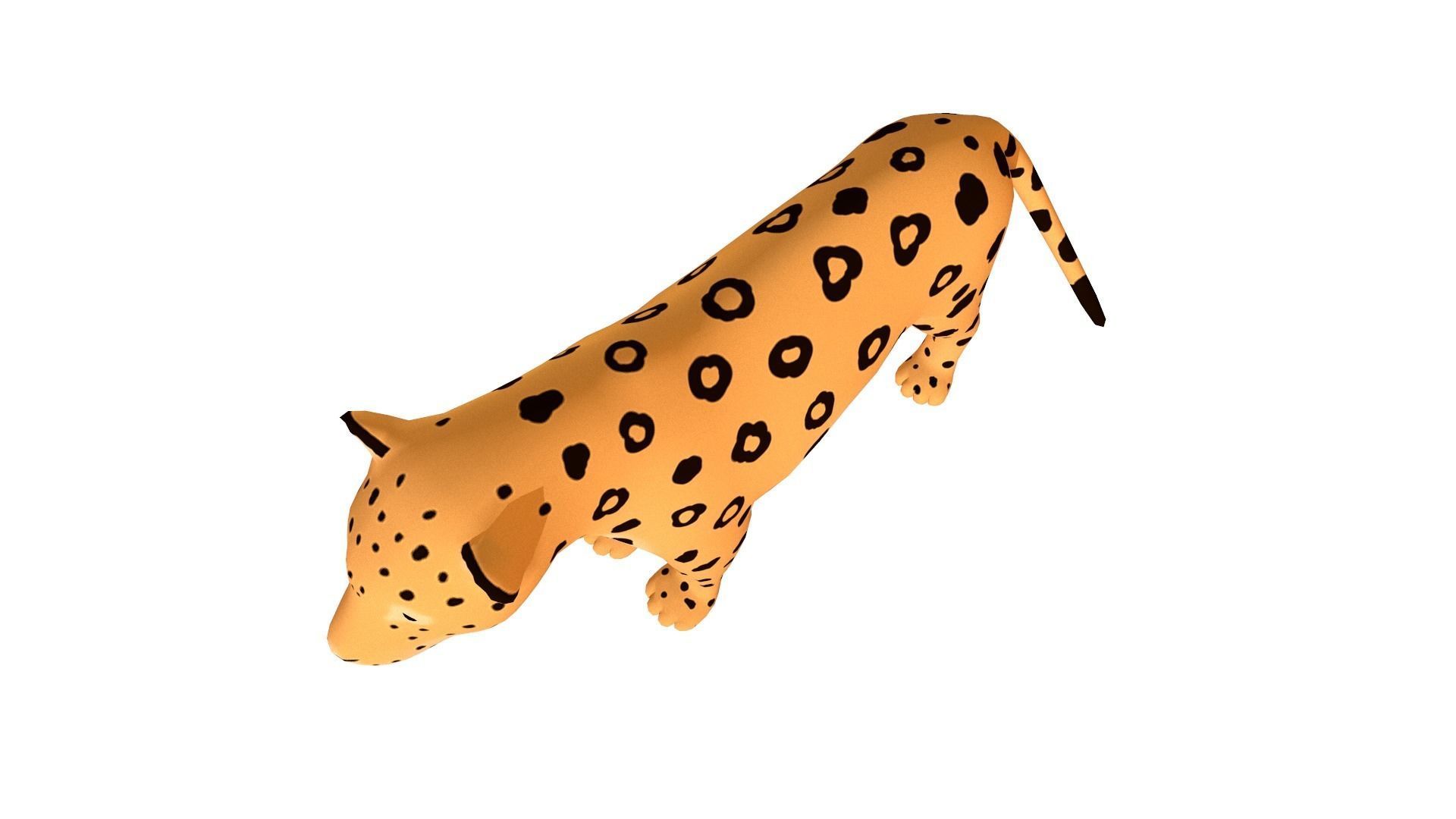 Jaguar - Stylized Low-poly 3D model_5