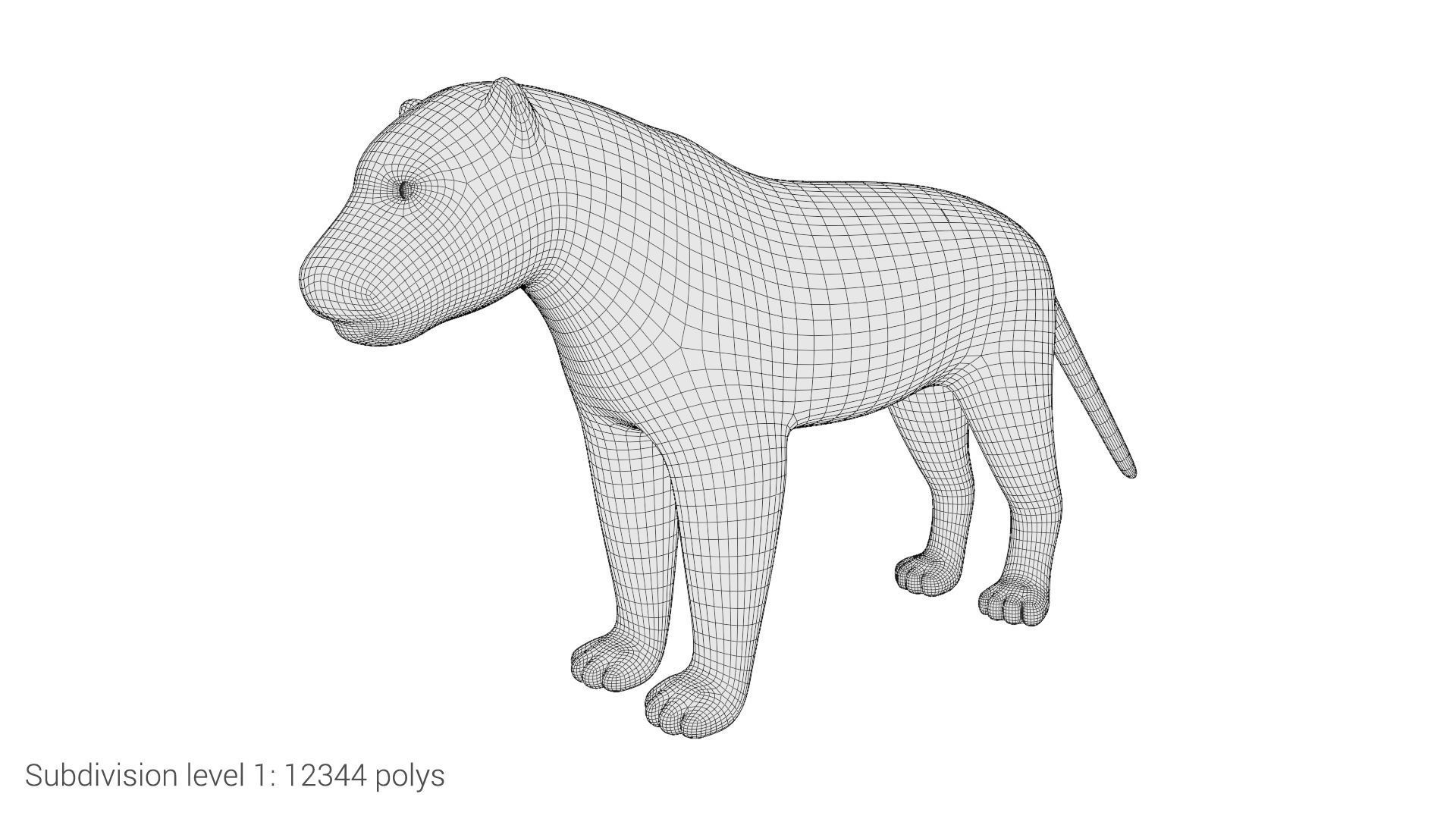 Jaguar - Stylized Low-poly 3D model_9