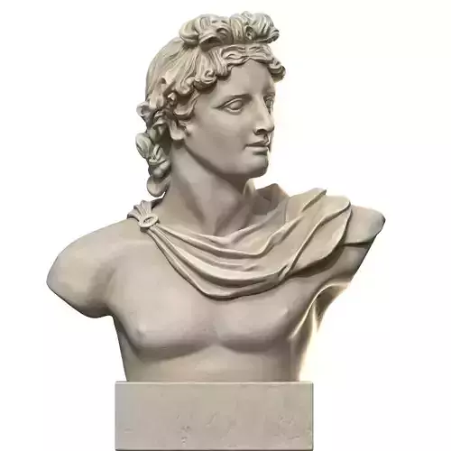 Apollo bust   3d print model 3D print model