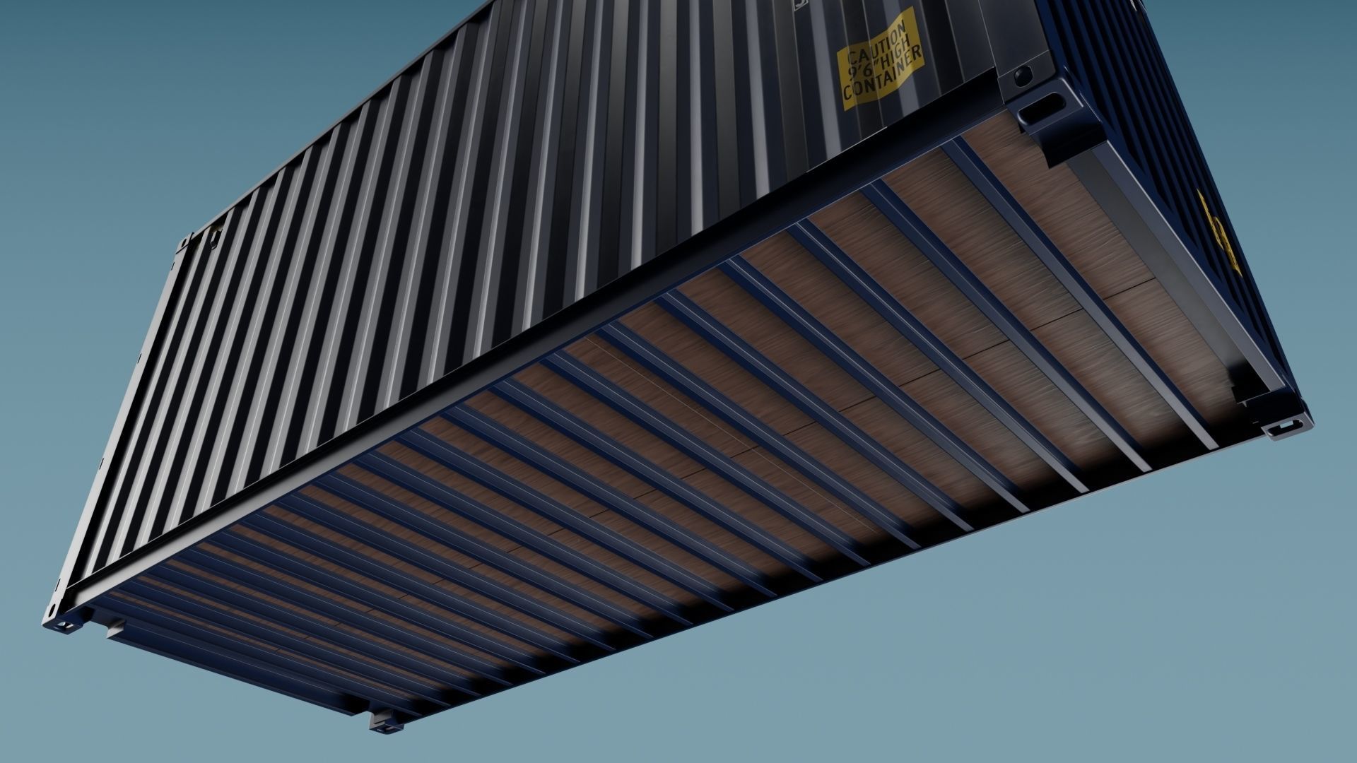 ISO Container 20ft High-Cube 3D model_11