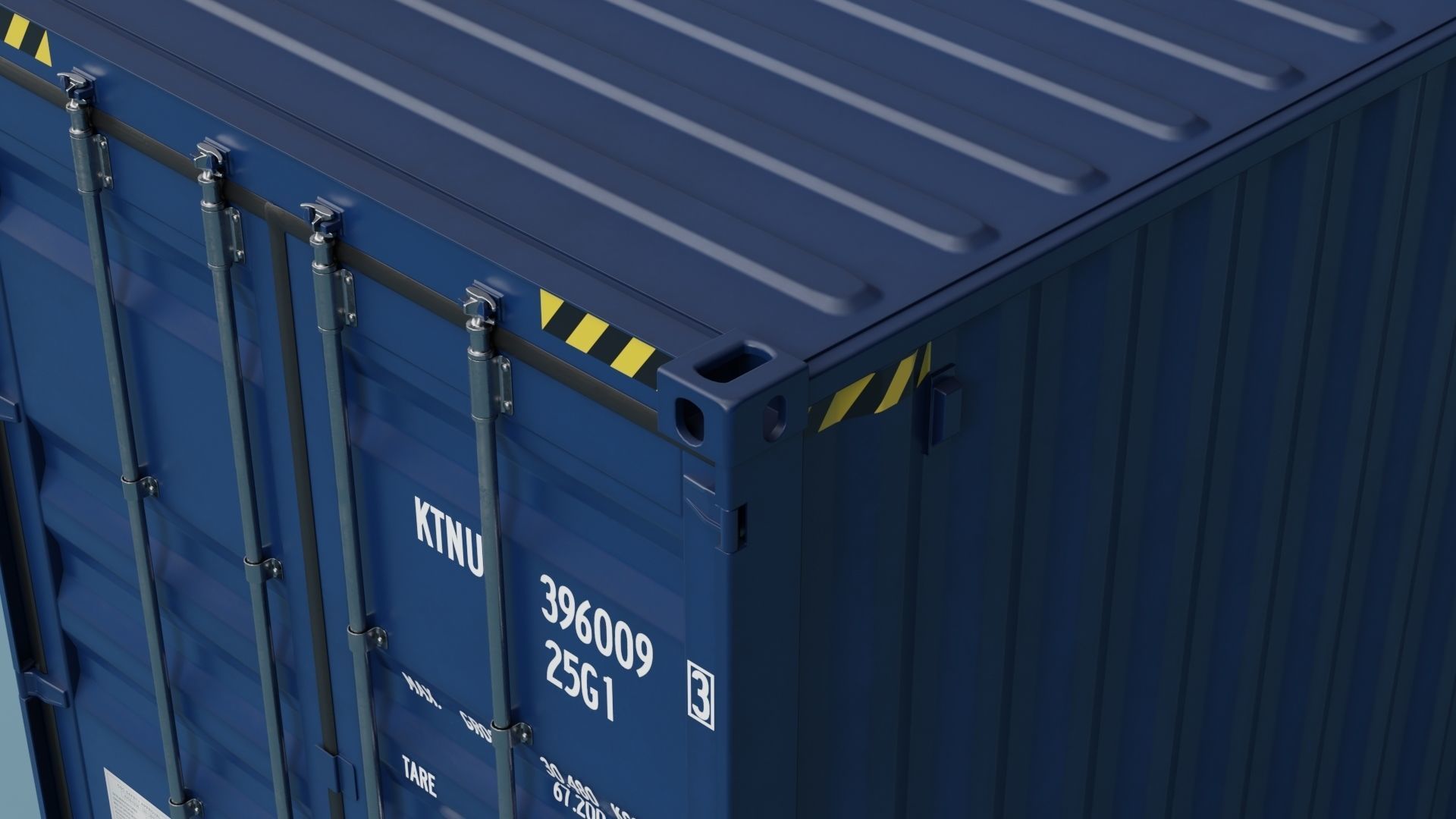 ISO Container 20ft High-Cube 3D model_12