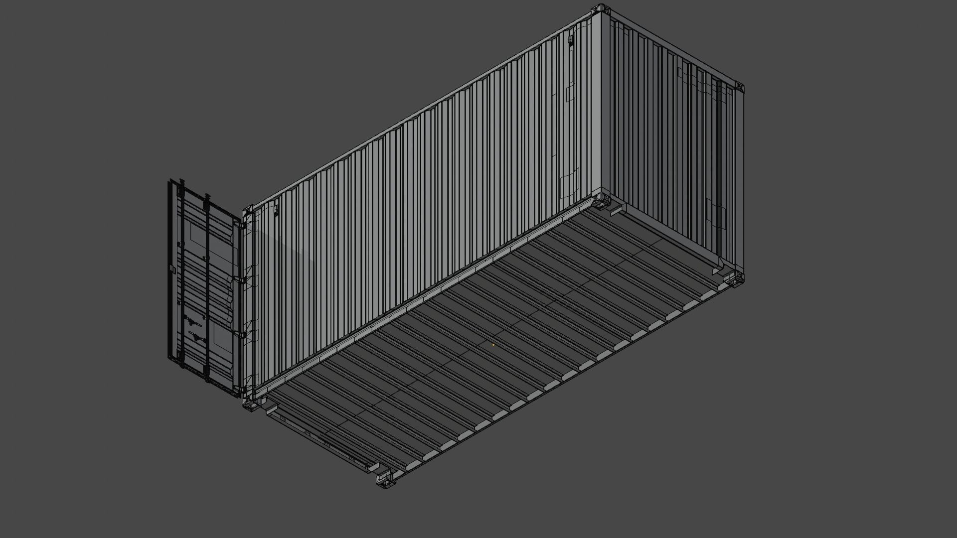 ISO Container 20ft High-Cube 3D model_23