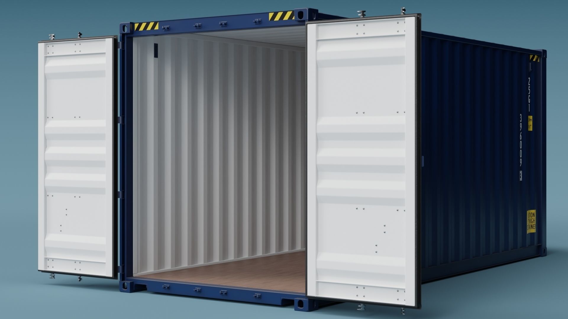 ISO Container 20ft High-Cube 3D model_4