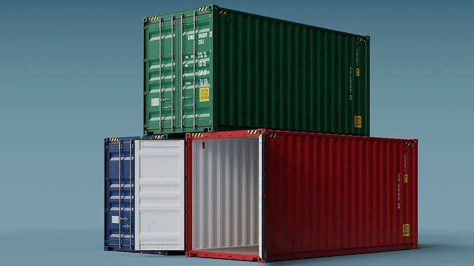 ISO Container 20ft High-Cube 3D model