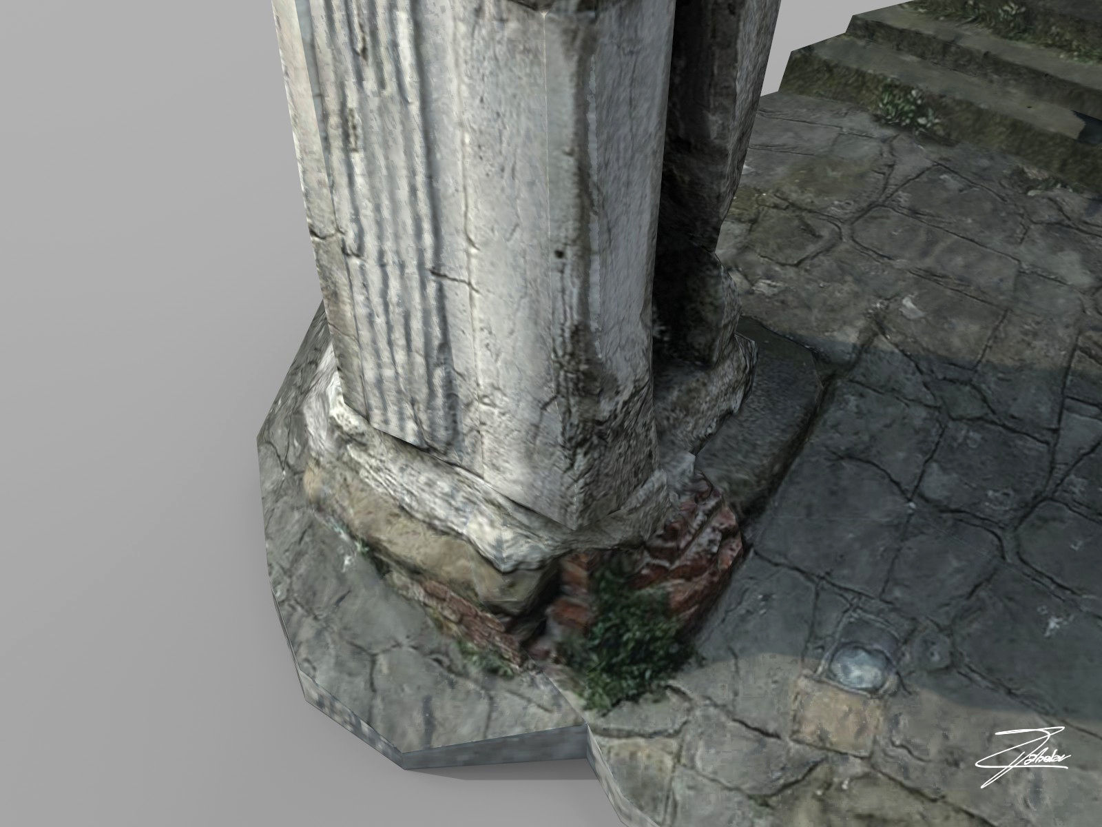 Arch of Riccardo Low-poly 3D model_6