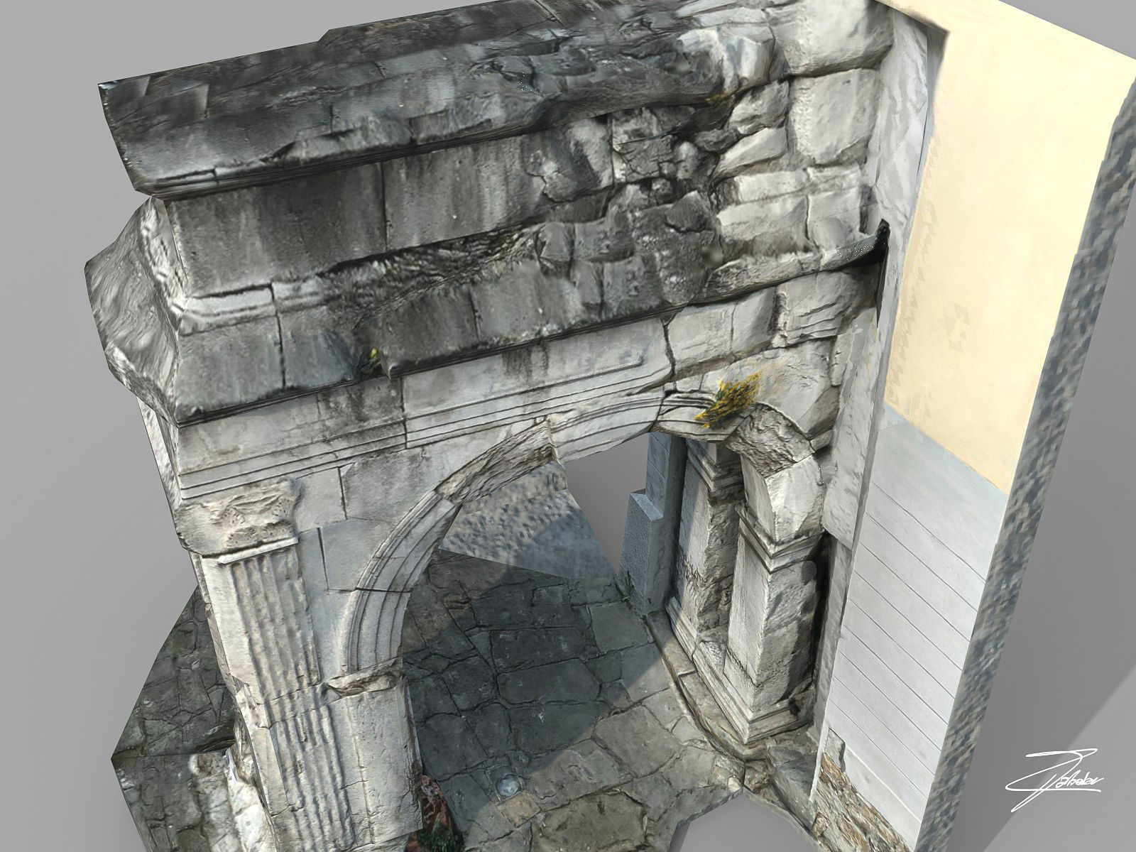 Arch of Riccardo Low-poly 3D model_5