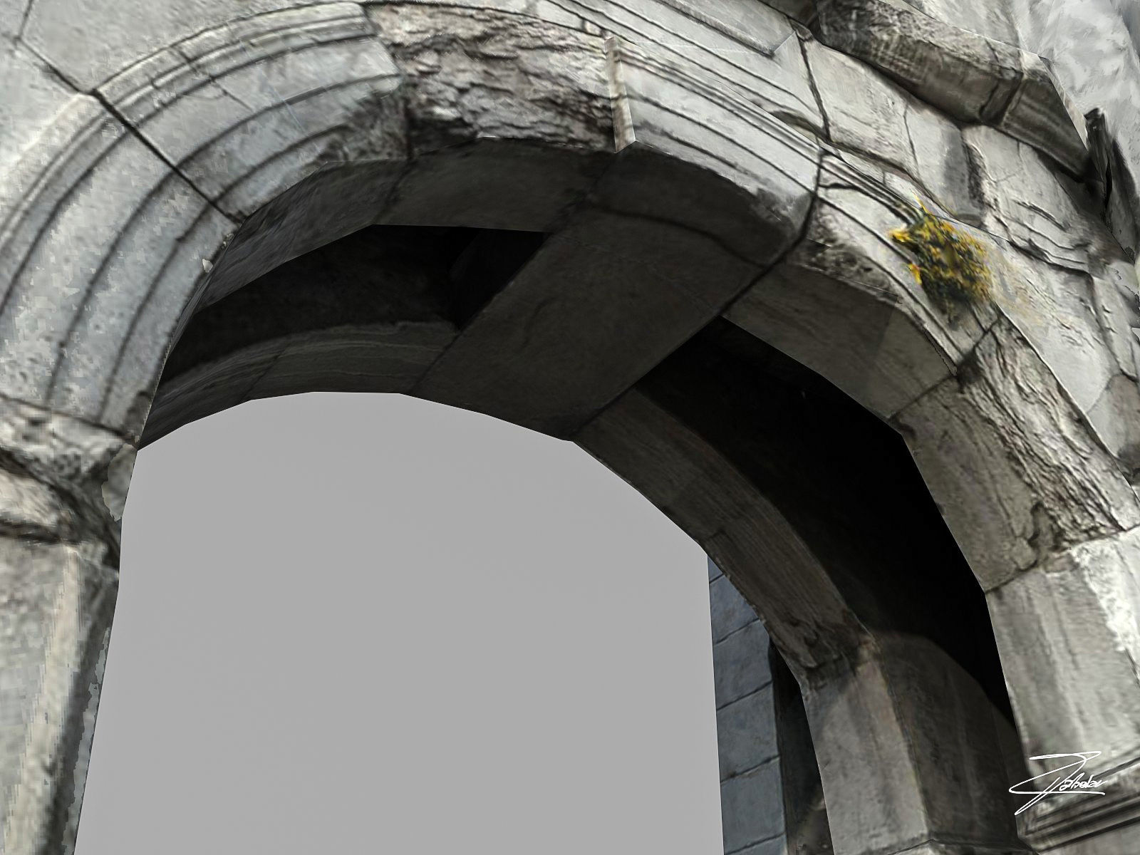 Arch of Riccardo Low-poly 3D model_8