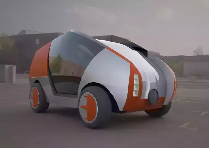 citroen concept electric 3d car 3D model