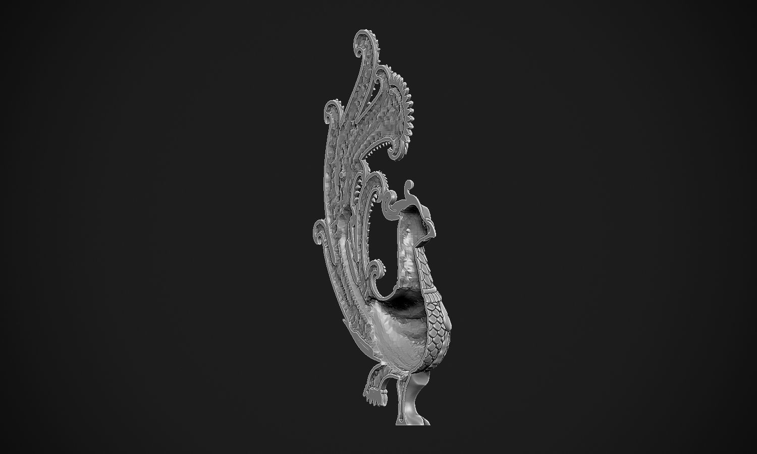 Indian Peacock Design 3D print model_15