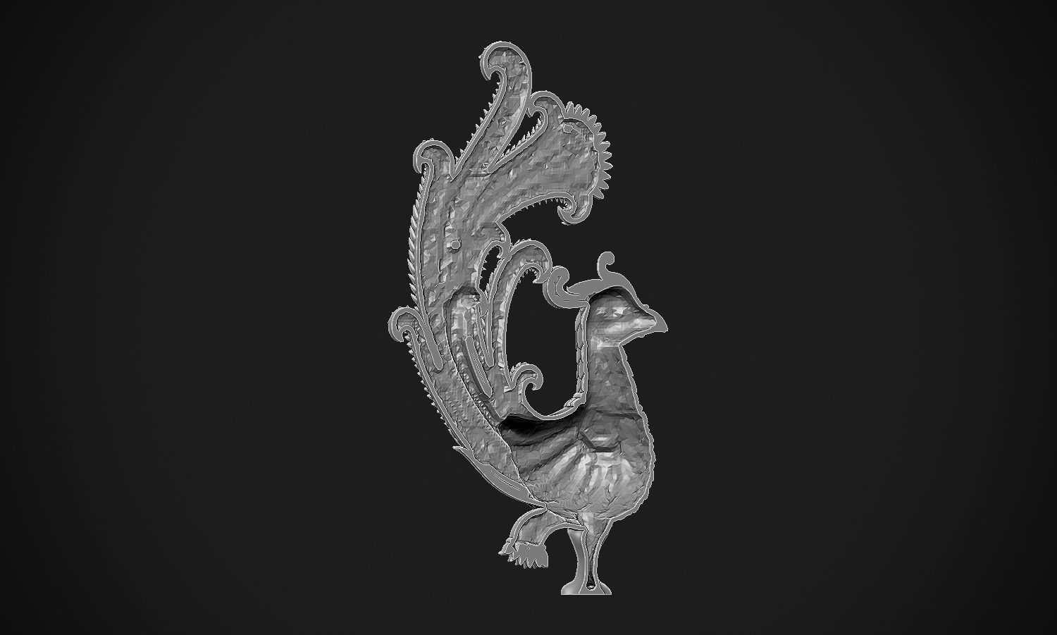 Indian Peacock Design 3D print model_19