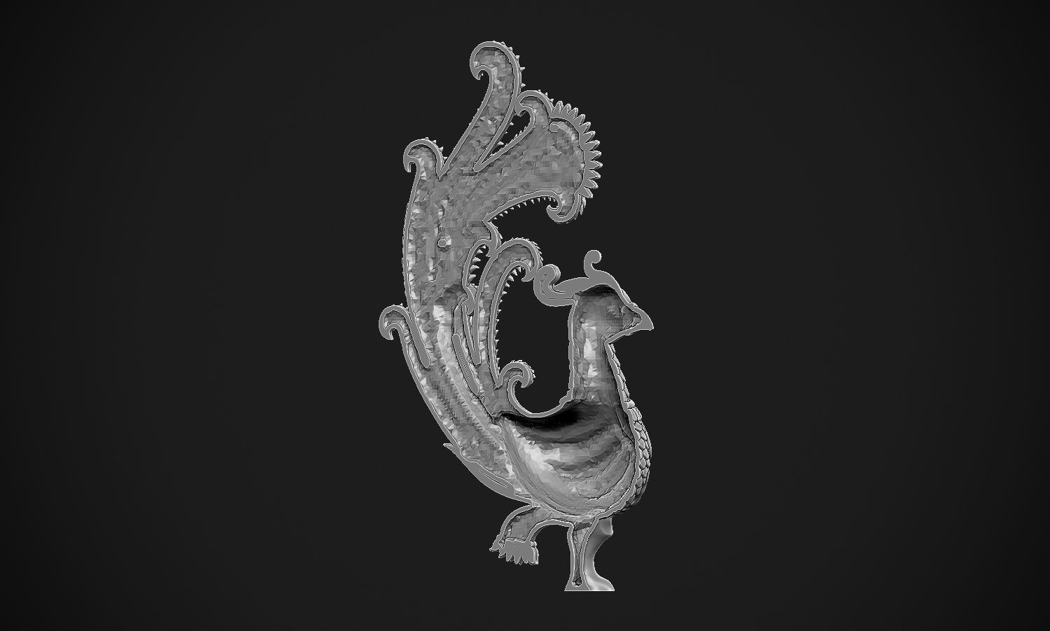 Indian Peacock Design 3D print model_24