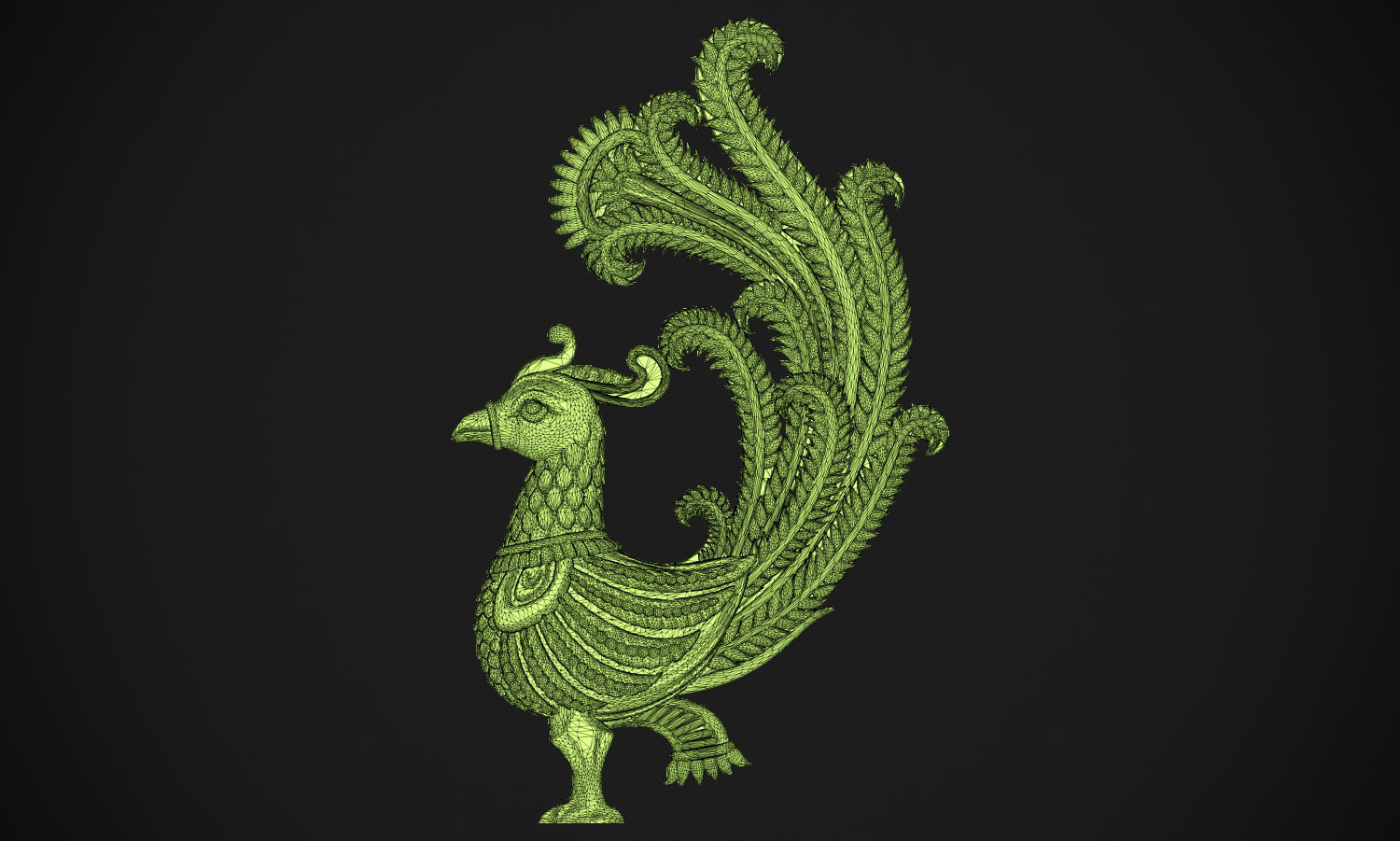 Indian Peacock Design 3D print model_14