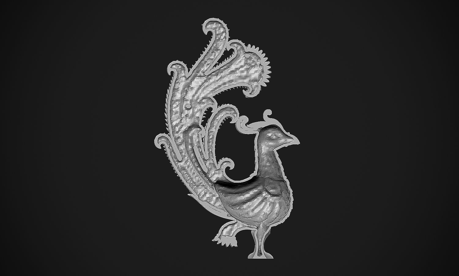 Indian Peacock Design 3D print model_22