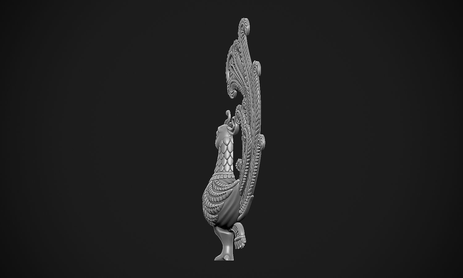 Indian Peacock Design 3D print model_29