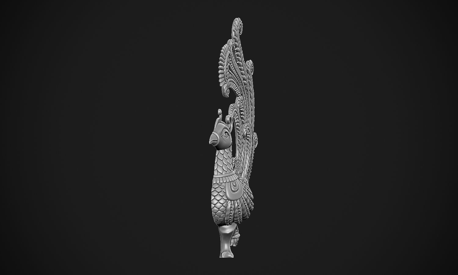 Indian Peacock Design 3D print model_23
