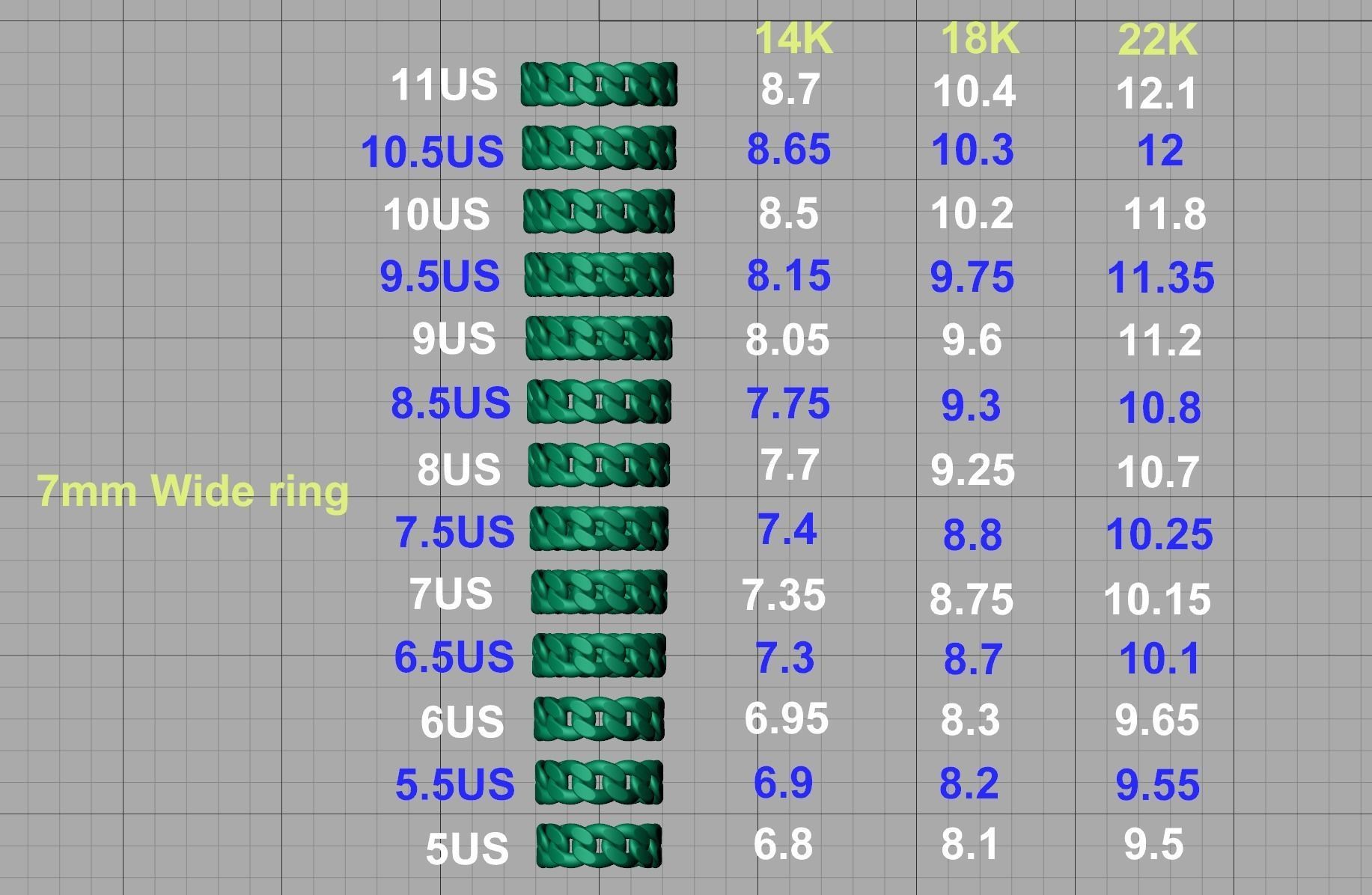CUBAN LINKS RINGS FULL US CHART COLLECTION _6