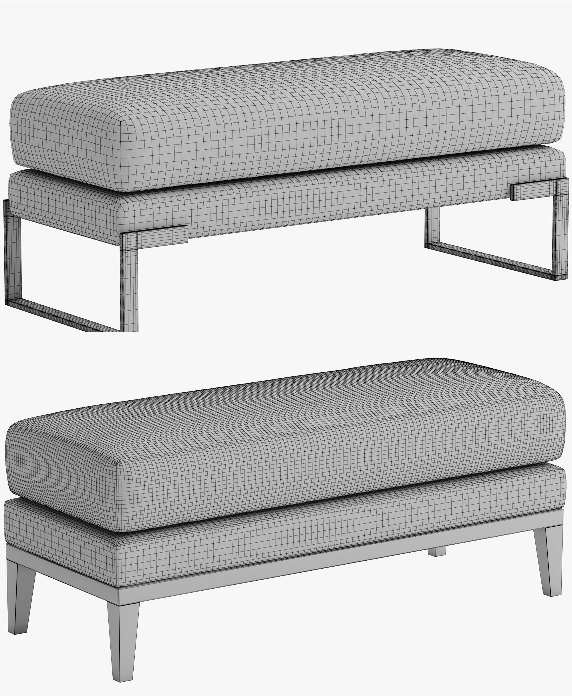 Pouf classic 3D model_16