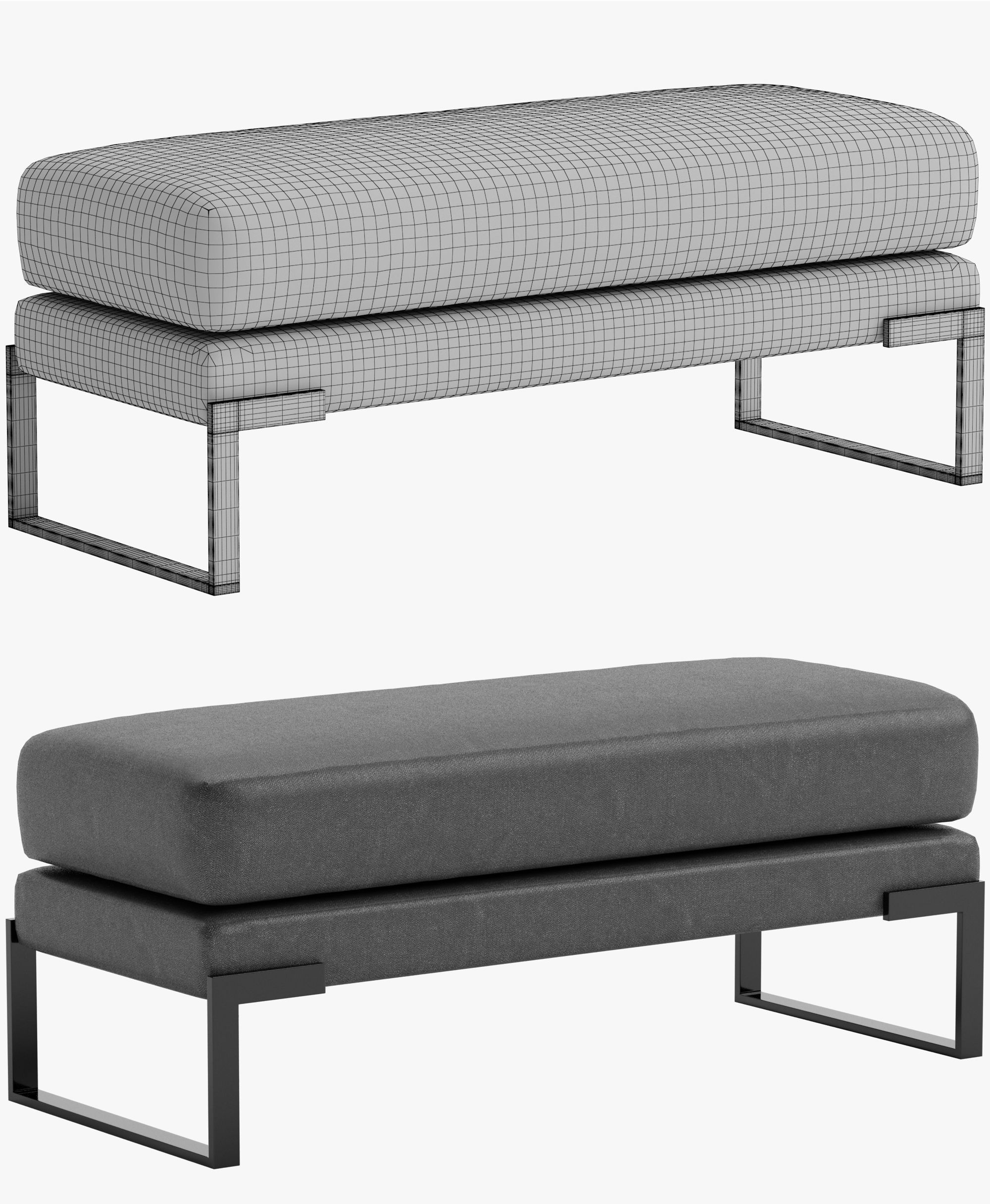 Pouf classic 3D model_13