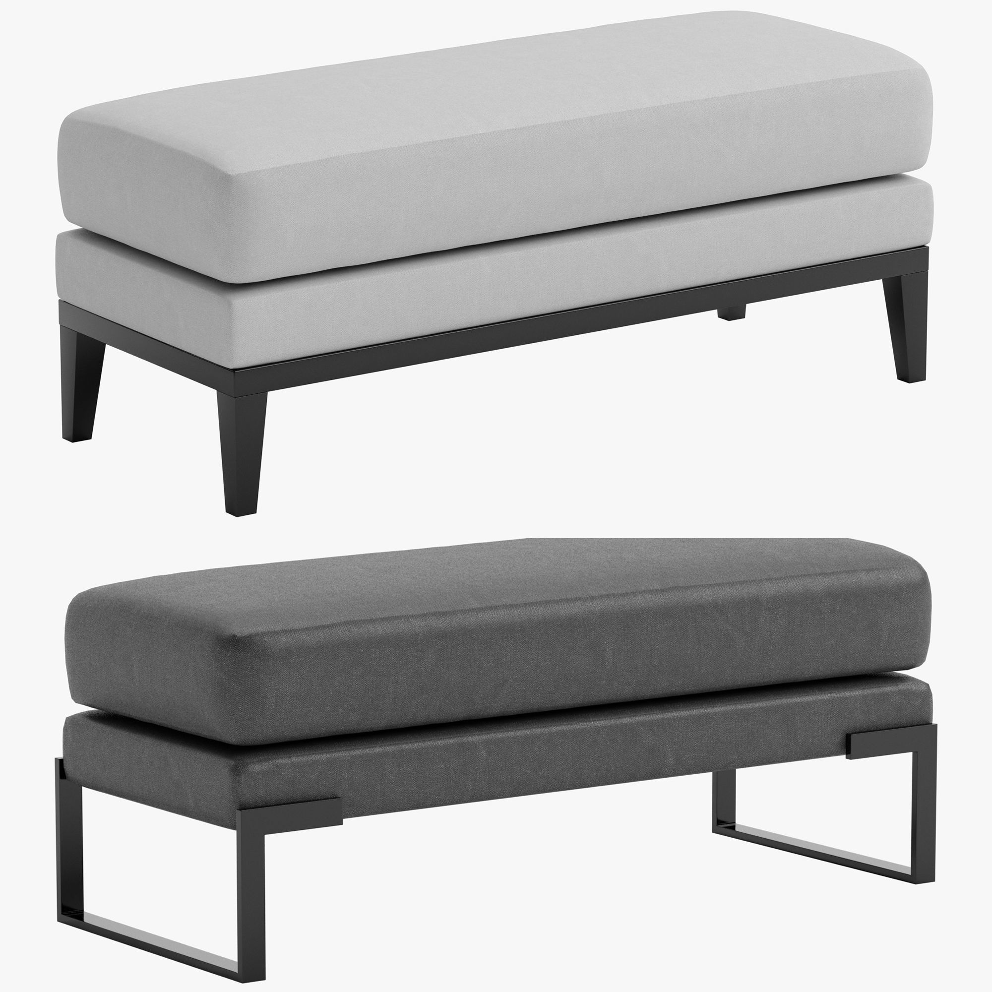 Pouf classic 3D model_14