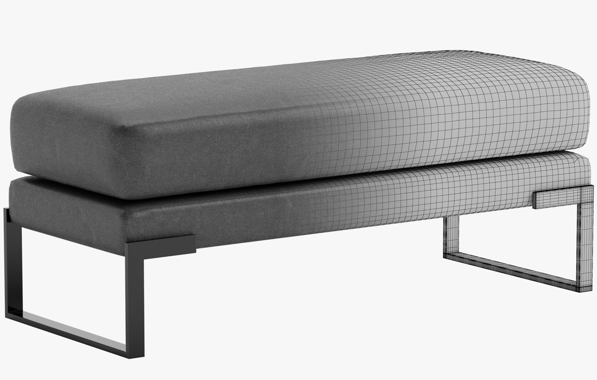 Pouf classic 3D model_11