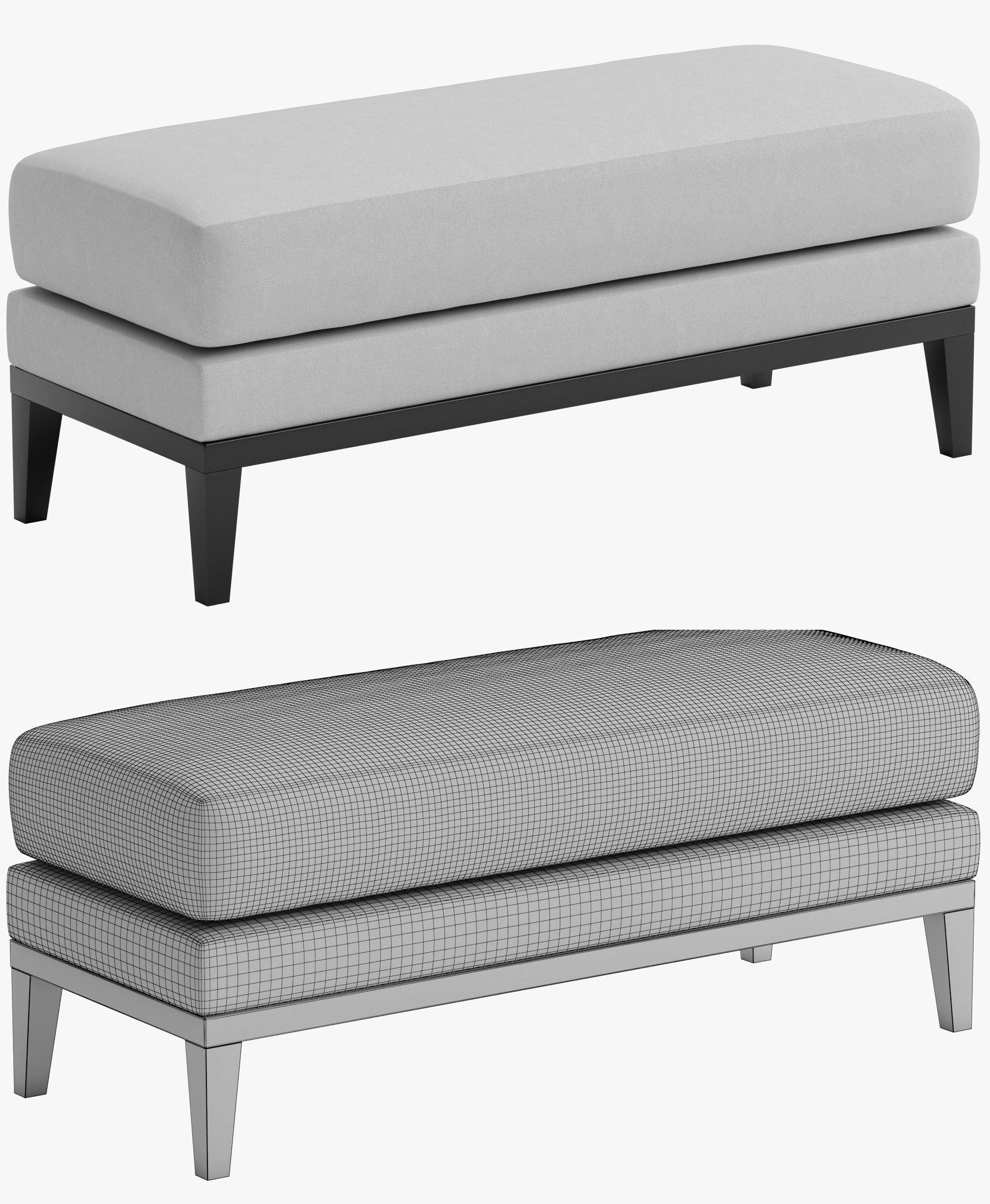 Pouf classic 3D model_15