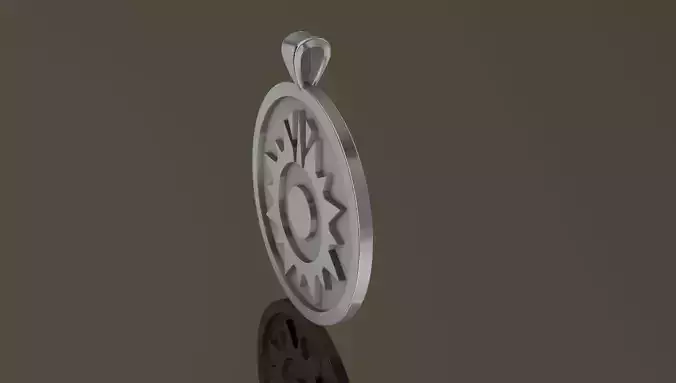 Black Sun Pendant Star Wars 3D print model