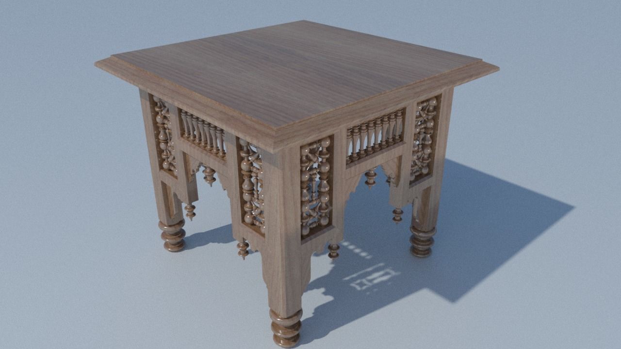 Coffee Table 3D model_2