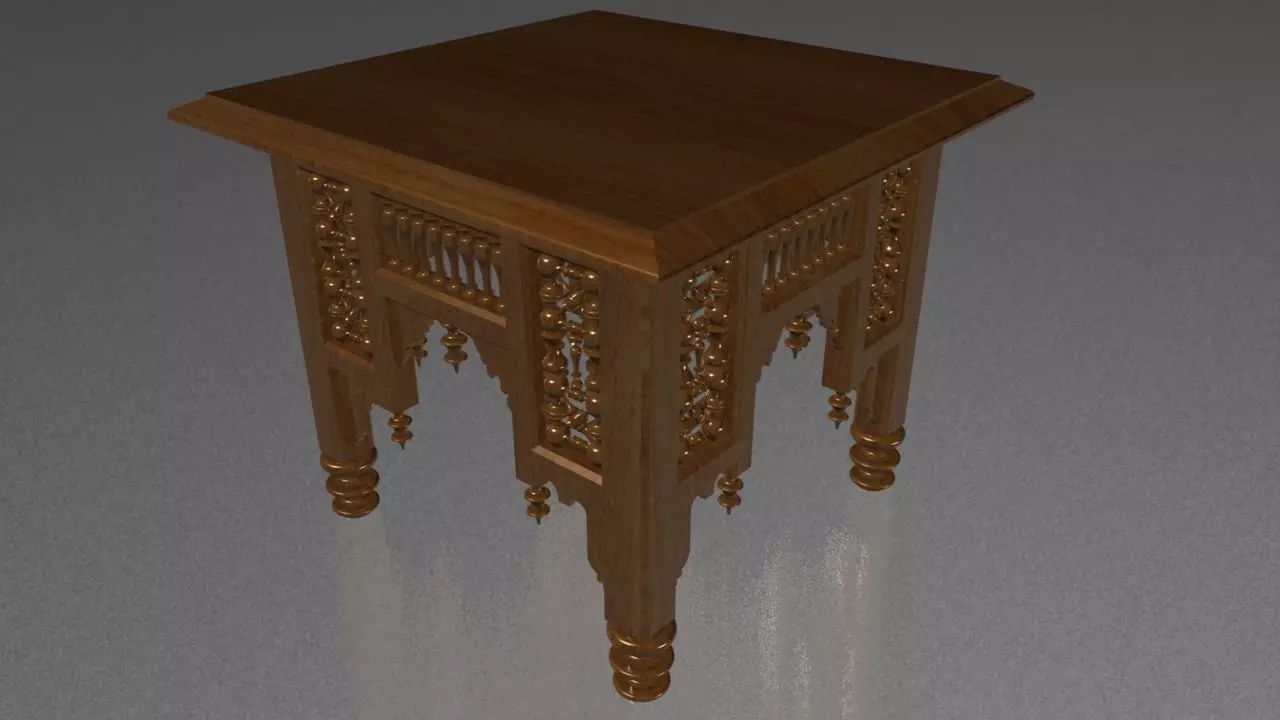 Coffee Table 3D model_0