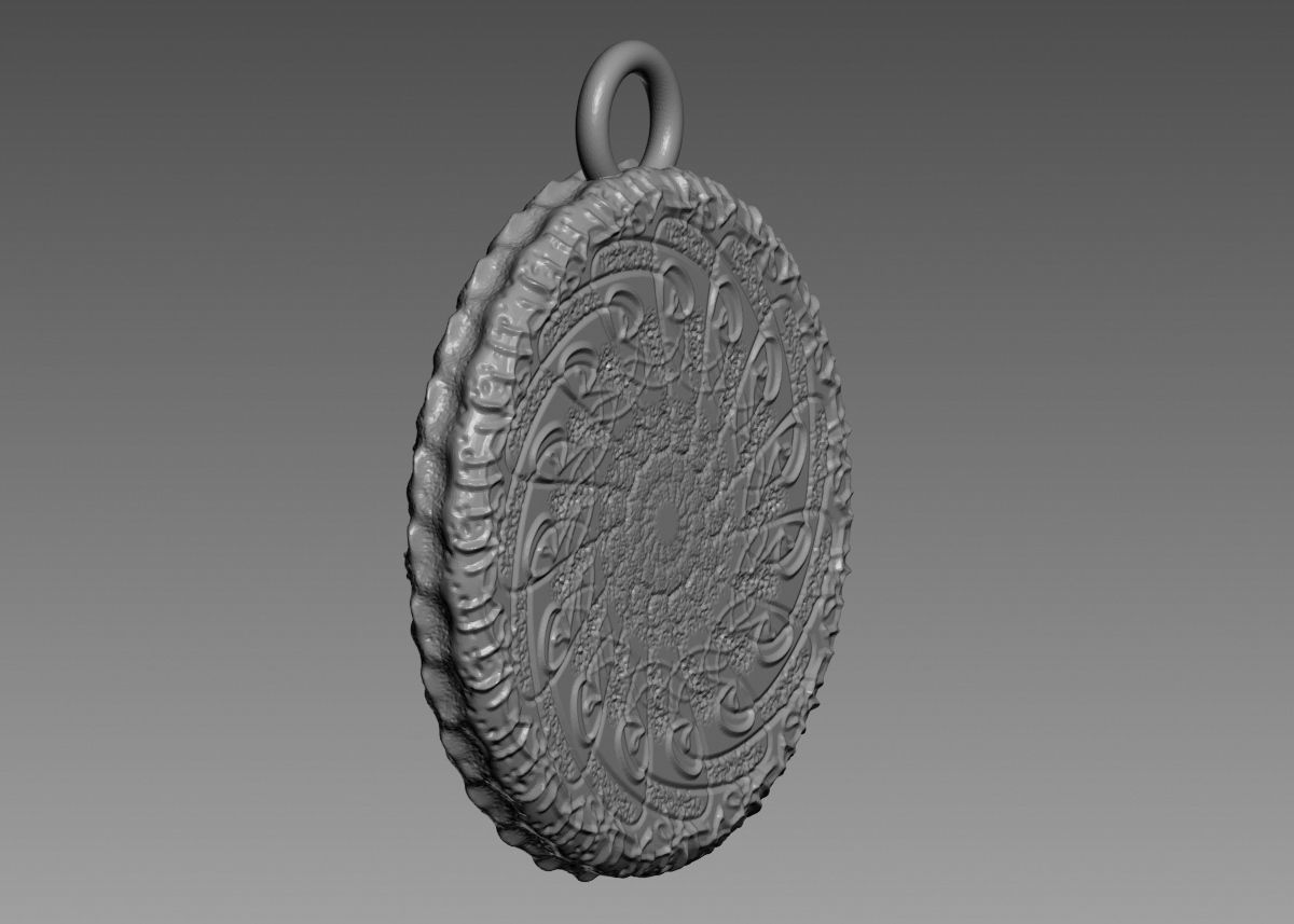 Skull Pendant 3d print model 3D print model_32