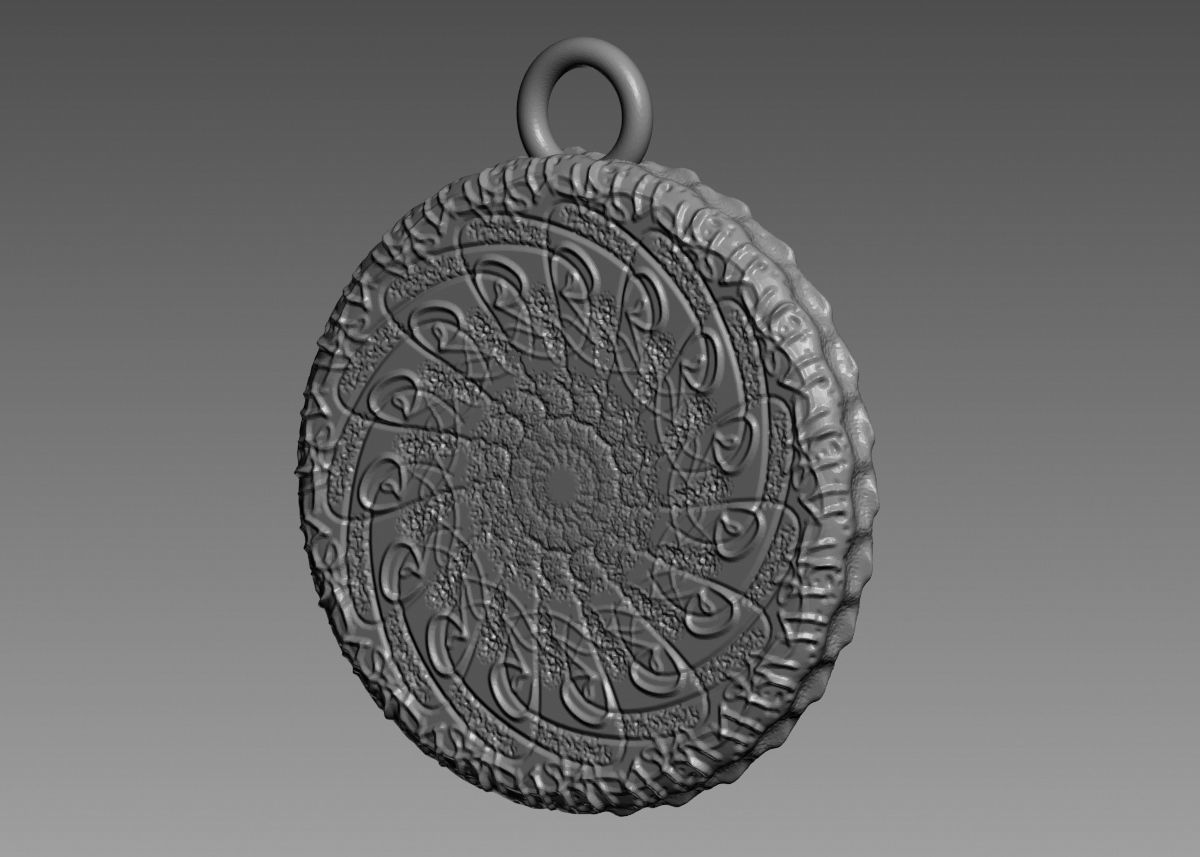 Skull Pendant 3d print model 3D print model_22