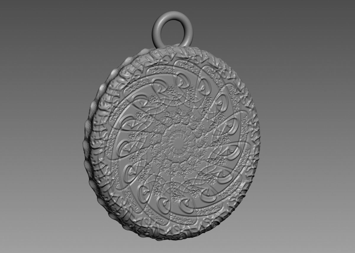 Skull Pendant 3d print model 3D print model_29