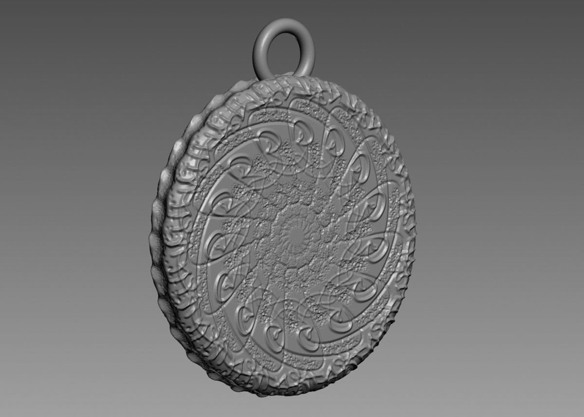 Skull Pendant 3d print model 3D print model_30