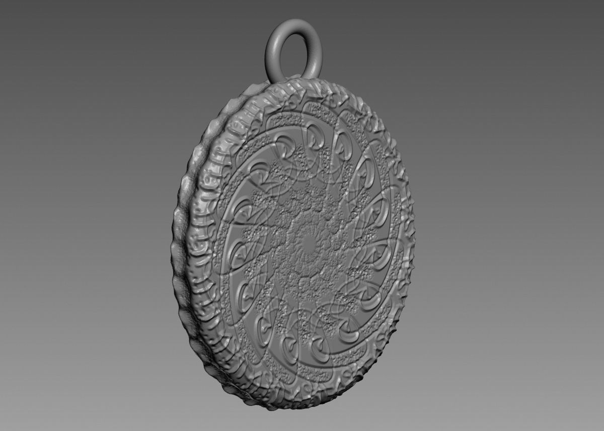 Skull Pendant 3d print model 3D print model_31