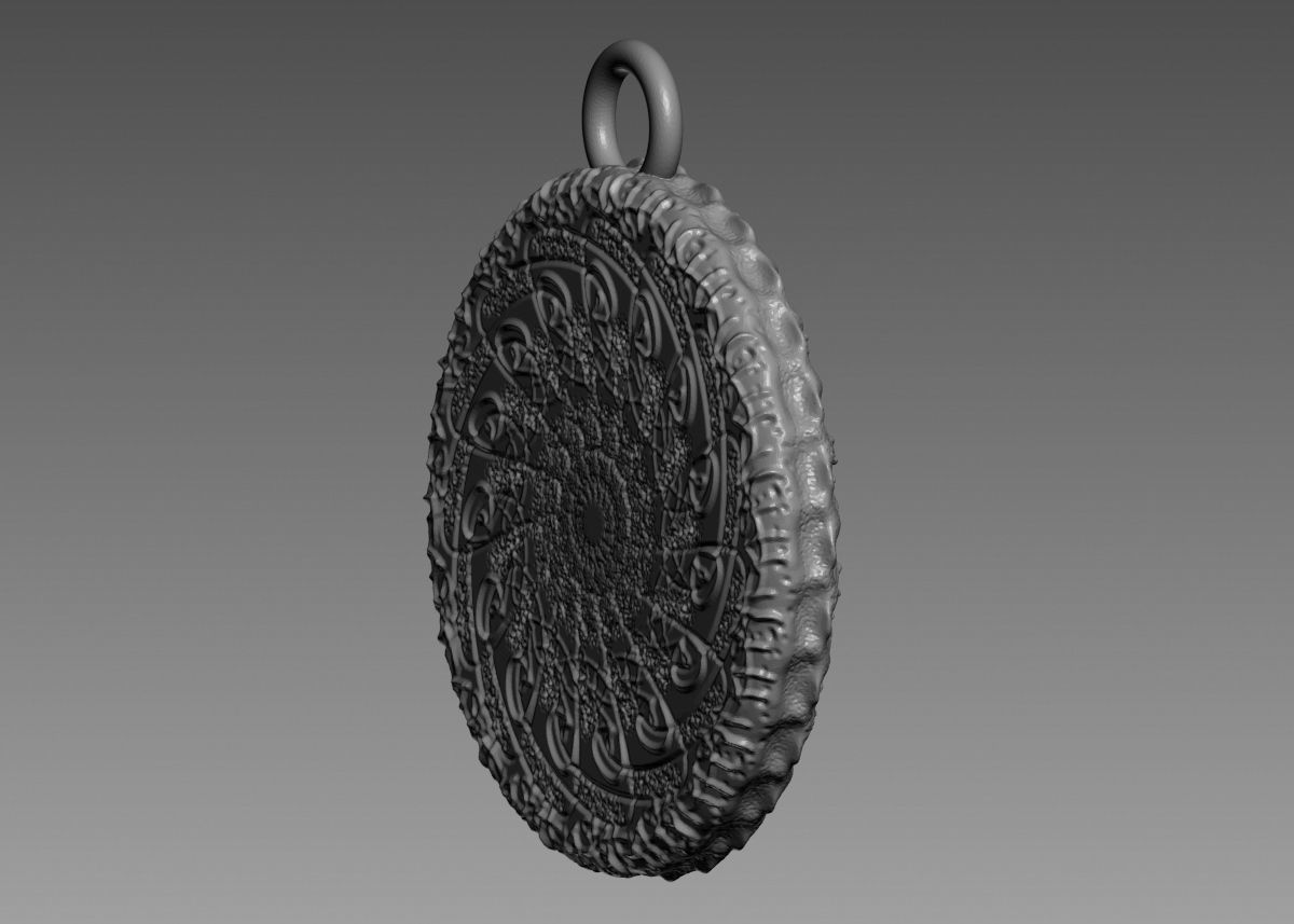 Skull Pendant 3d print model 3D print model_19