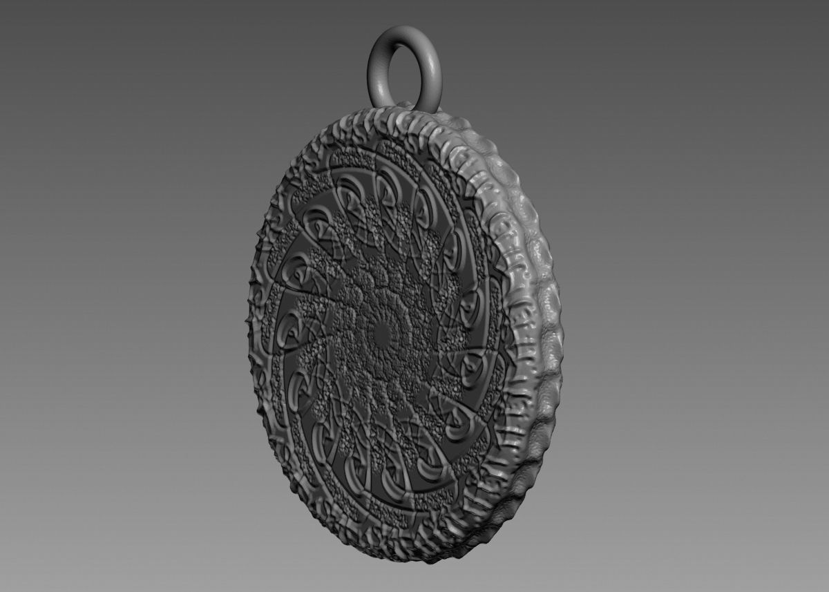 Skull Pendant 3d print model 3D print model_20